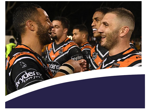 Wests Tigers win by a landslide as our lucky winner watches on